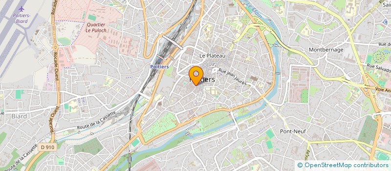 localisation de l'entreprise SAS AGENCE MERCURE POITOU CHARENTES à POITIERS