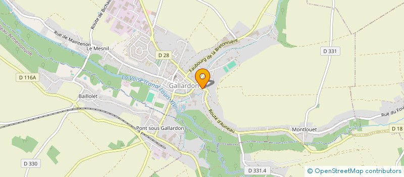 localisation de l'entreprise SAS AGENCEMENT,RECHERCHE,CREATION,ACTIONS,SERVICES à GALLARDON