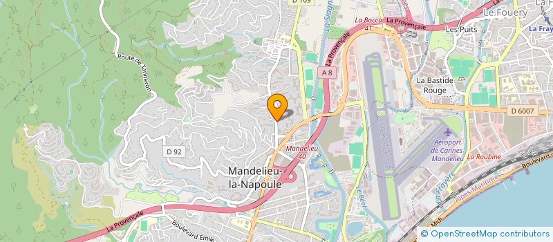 localisation de l'entreprise SAS AGIL à MANDELIEU-LA-NAPOULE