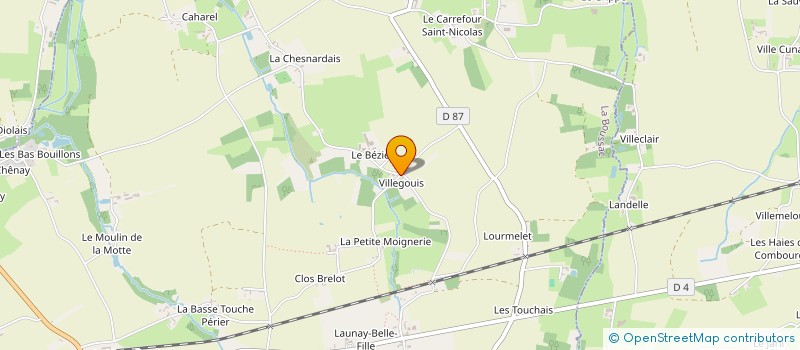 localisation de l'entreprise SAS AGRI-BAIE à LA BOUSSAC