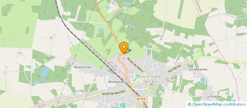 localisation de l'entreprise SAS AGRI SAINT-GILDAS à SAINT-GILDAS-DES-BOIS