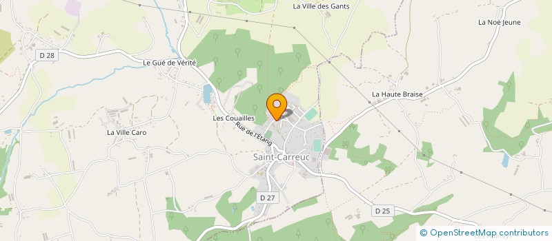 localisation de l'entreprise SAS AGROMAT à SAINT-CARREUC