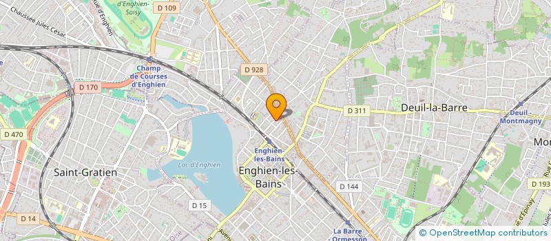 localisation de l'entreprise SAS AHIM  ENGHIEN-LES-BAINS