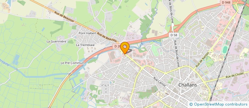 localisation de l'entreprise SAS AIDENNARTS à CHALLANS