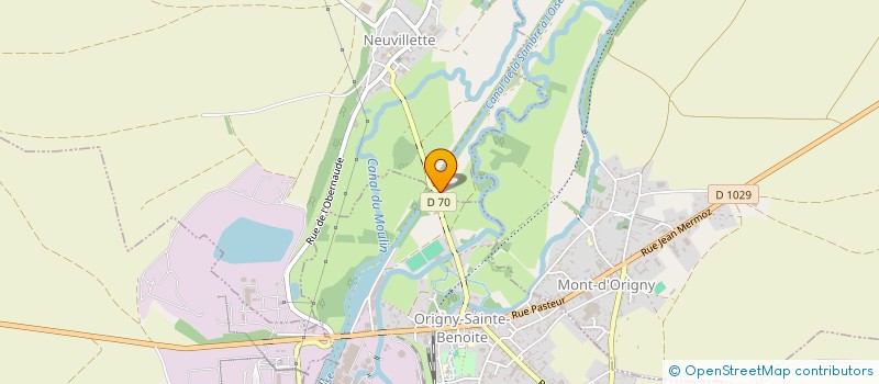 localisation de l'entreprise SAS AIR ECOLOGIE à ORIGNY-SAINTE-BENOITE