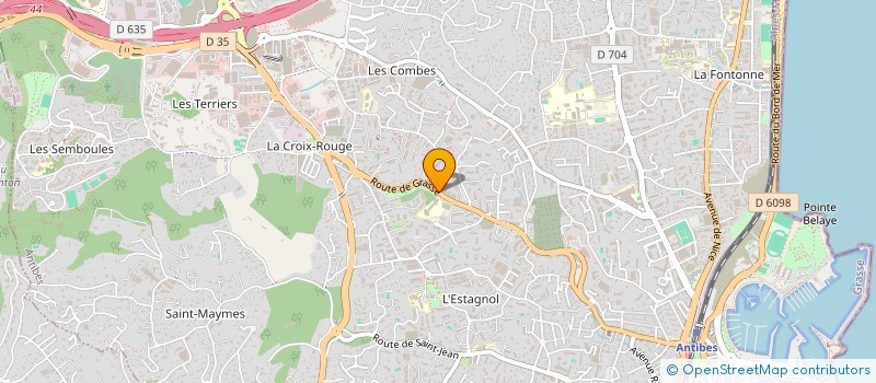 localisation de l'entreprise SAS AITOM  ANTIBES