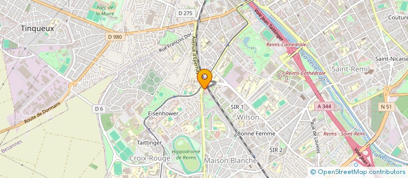 localisation de l'entreprise SAS AJ SERVICES PLUS  REIMS