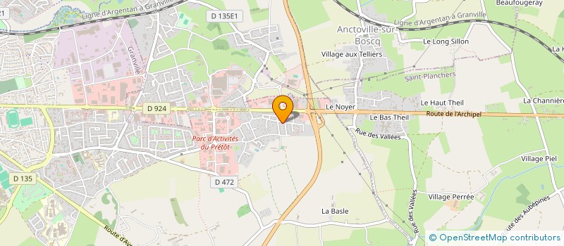 localisation de l'entreprise SAS AJC  GRANVILLE