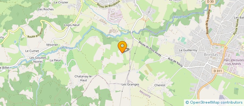 localisation de l'entreprise SAS AJIC ENERGIE  VAUGNERAY