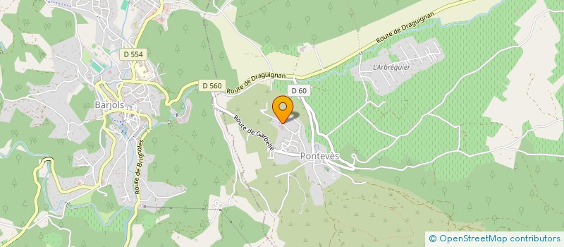 localisation de l'entreprise SAS AJRS à PONTEVES
