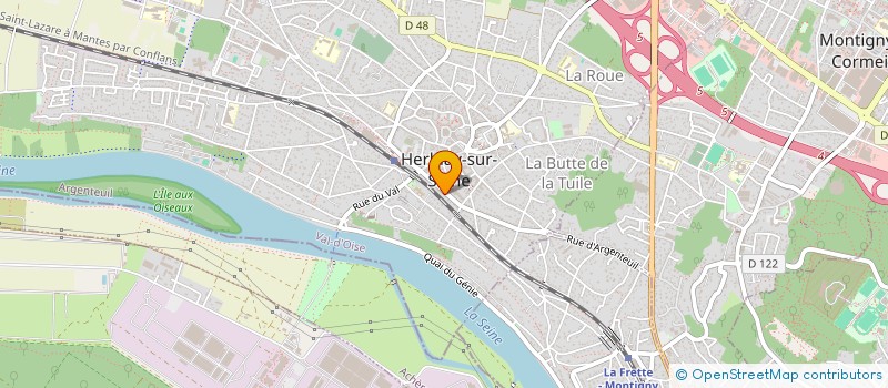 localisation de l'entreprise SAS. AKSHI  HERBLAY-SUR-SEINE