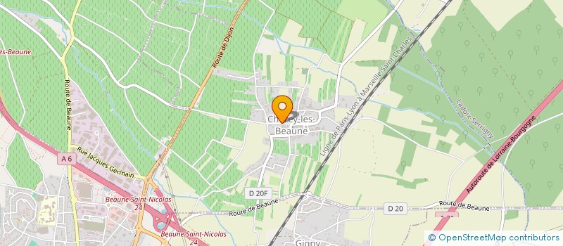 localisation de l'entreprise SAS ALABEURTHE à BEAUNE