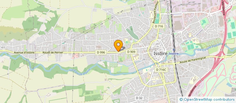 localisation de l'entreprise SAS ALASKA  ISSOIRE