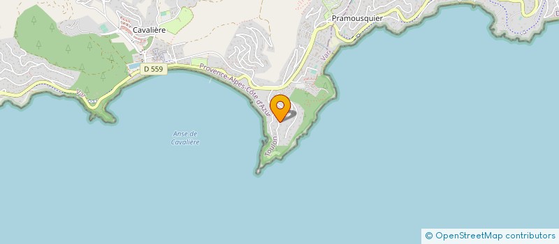 localisation de l'entreprise SAS ALBATROS  LE LAVANDOU