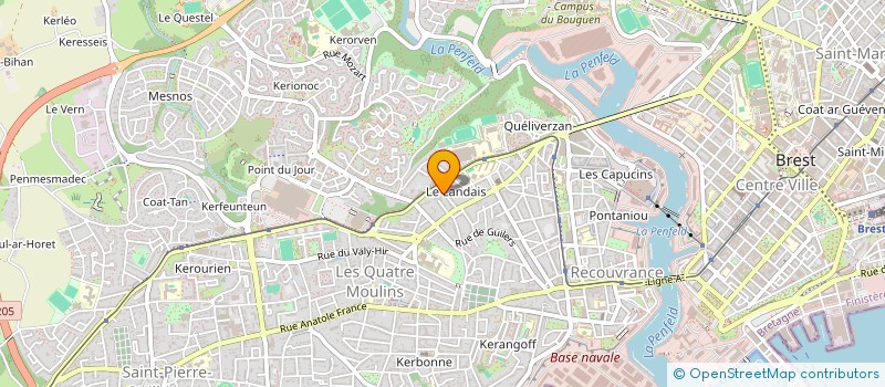 localisation de l'entreprise SAS ALBERT LARVOR ET CIE à BREST