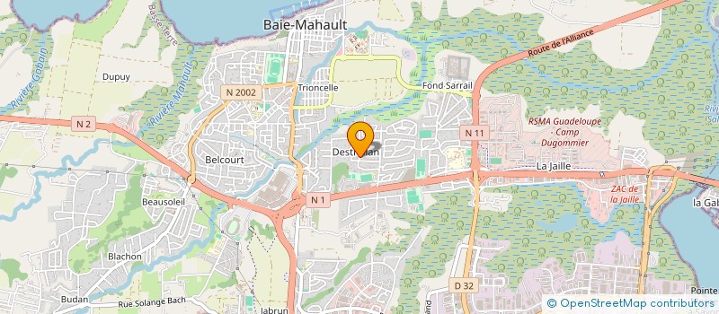 localisation de l'entreprise SAS ALEMA FOOD EXPERIENCE  BAIE MAHAULT