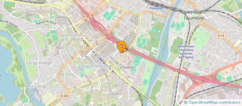 localisation de l'entreprise SAS ALEX à CERGY