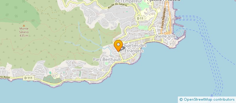 localisation de l'entreprise SAS ALEXANDER à AJACCIO