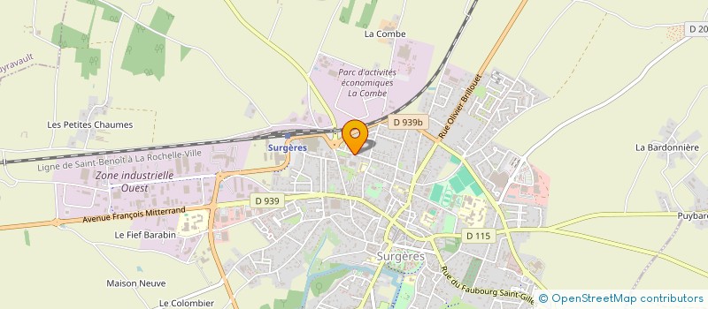 localisation de l'entreprise SAS ALFAPROTEI à SURGERES