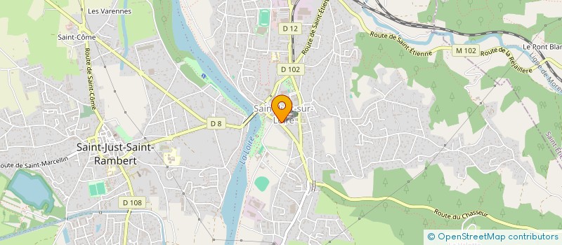 localisation de l'entreprise SAS ALGAJULA  SAINT-JUST-SAINT-RAMBERT