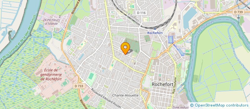 localisation de l'entreprise SAS ALINEUS à ROCHEFORT