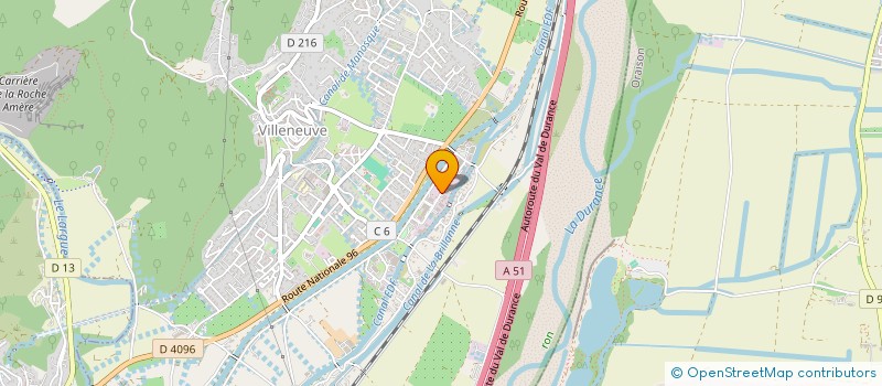 localisation de l'entreprise SAS ALL SPORTS  VILLENEUVE