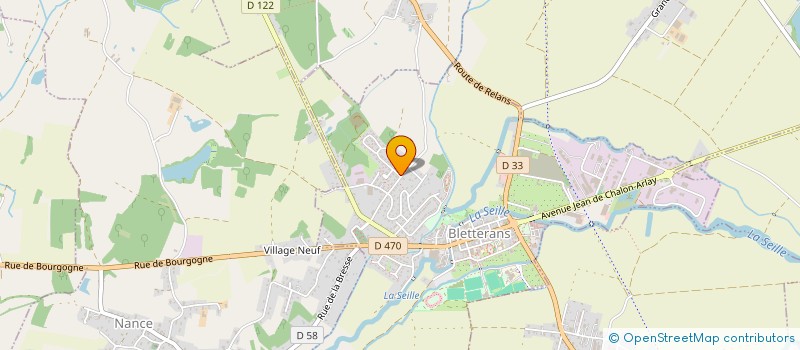 localisation de l'entreprise SAS ALLIANCE & CONSTRUCTION  BLETTERANS