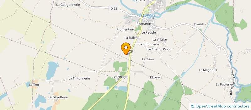 localisation de l'entreprise SAS ALLIANCE DU NORD à PRISSAC