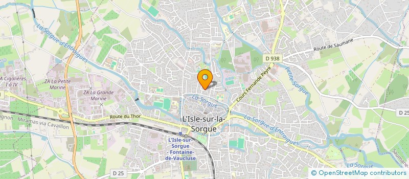 localisation de l'entreprise SAS ALLIANZ MFA PEINTURE à L'ISLE-SUR-LA-SORGUE