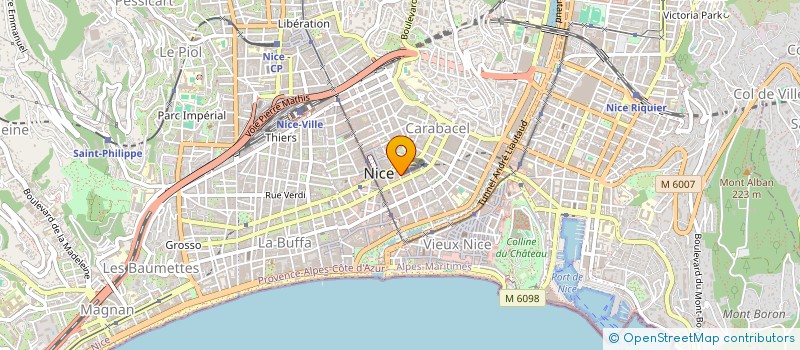 localisation de l'entreprise SAS ALLIGATOR  NICE