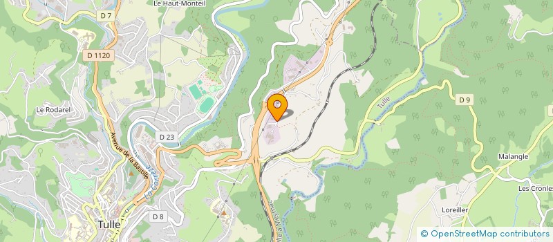 localisation de l'entreprise SAS ALONSO  TULLE