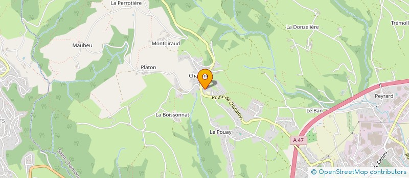 localisation de l'entreprise SAS ALPES HELLEBORES  SAINT-CHAMOND