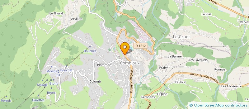 localisation de l'entreprise SAS ALPS CHEMINEES  COMBLOUX