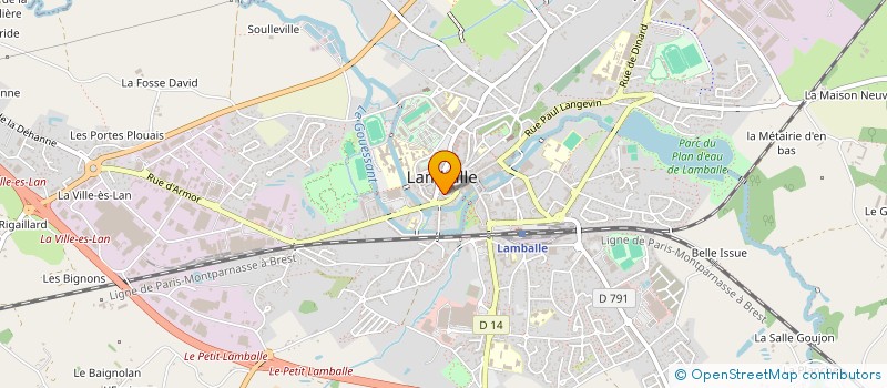 localisation de l'entreprise SAS AMA DABLAM  LAMBALLE-ARMOR