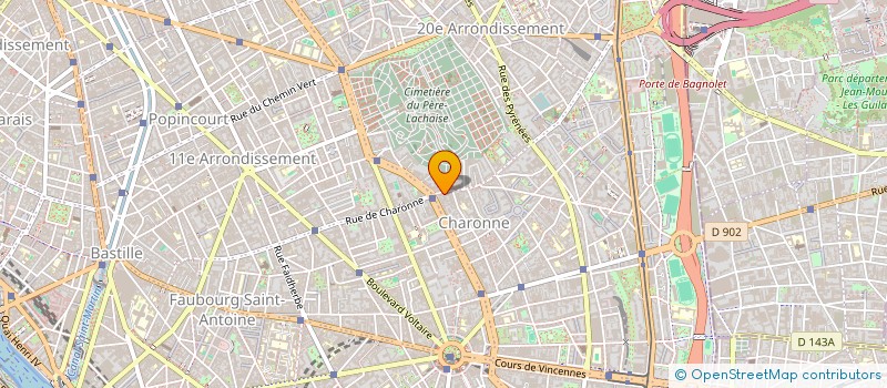 localisation de l'entreprise SAS AMANDINE  PARIS