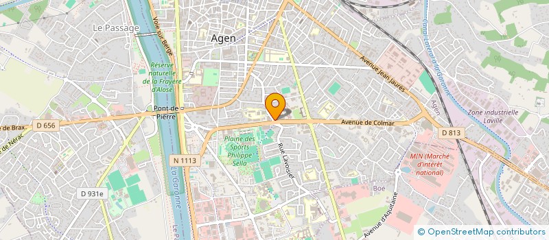 localisation de l'entreprise SAS AMBULANCES A.B.C. AQUITAINE  AGEN