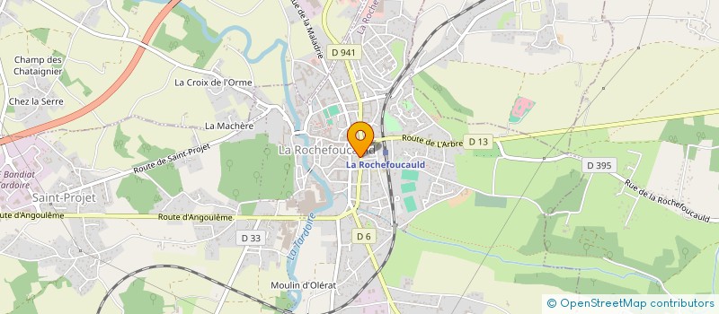 localisation de l'entreprise SAS AMBULANCES DUPE FRERES à LA ROCHEFOUCAULD-EN-ANGOUMOIS