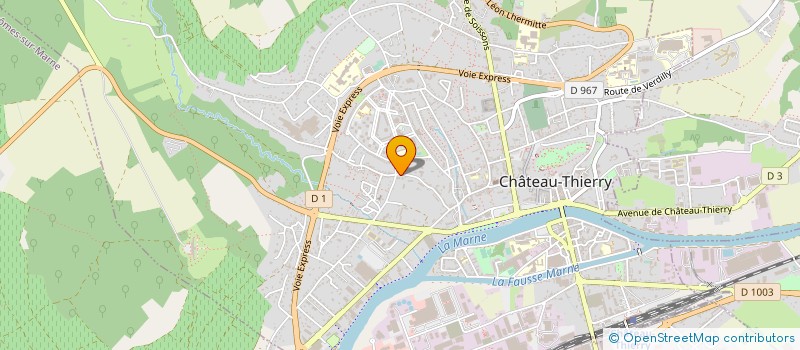 localisation de l'entreprise SAS AMBULANCES FAVIER à CHATEAU-THIERRY