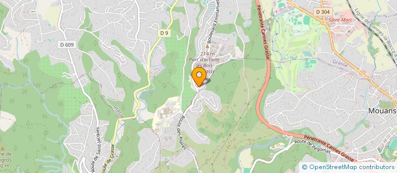 localisation de l'entreprise SAS AMC à GRASSE