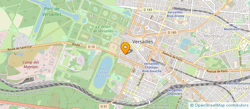 localisation de l'entreprise SAS AMDB à VERSAILLES