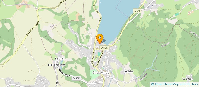 localisation de l'entreprise SAS AMH  CHARAVINES