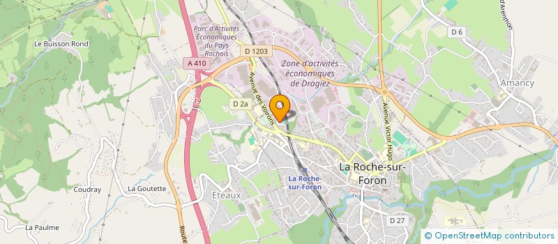 localisation de l'entreprise SAS AMH  LA ROCHE-SUR-FORON