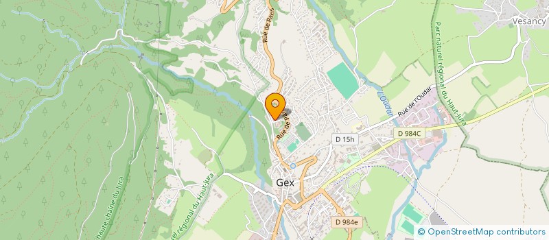 localisation de l'entreprise SAS AMIR  GEX