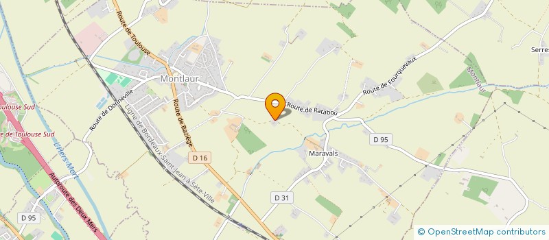 localisation de l'entreprise SAS AMN AGRI  MONTLAUR