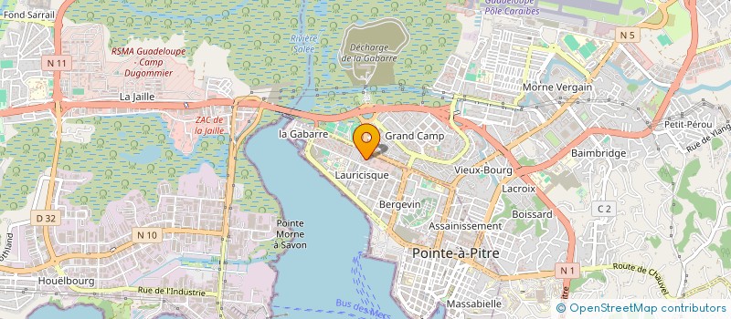 localisation de l'entreprise SAS AMOURSOL à POINTE A PITRE