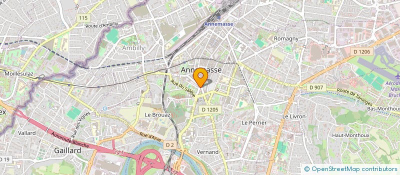 localisation de l'entreprise SAS AMV  ANNEMASSE