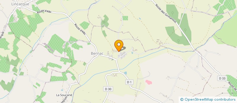 localisation de l'entreprise SAS ANDIAMO à BERNAC