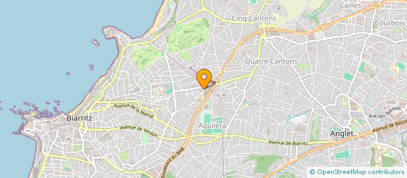 localisation de l'entreprise SAS ANDOA  BIARRITZ