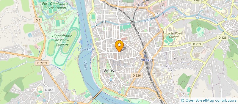 localisation de l'entreprise SAS ANDRE à VICHY