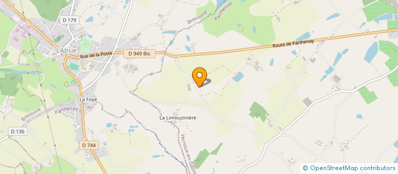 localisation de l'entreprise SAS ANDROMEDE  VERNOUX-EN-GATINE